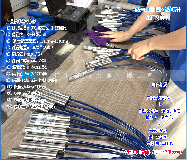SWP-0.35型振弦式渗压计用于水库坝基渗流监测仪器发货中[20260816]产品销售